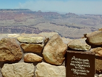 50128CrLePe - On the road, Desert View Lookout, Grand Canyon Village to Tuba City   Each New Day A Miracle  [  Understanding the Bible   |   Poetry   |   Story  ]- by Pete Rhebergen